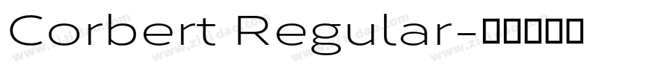 Corbert Regular字体转换